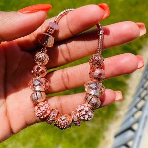 Rose Gold Charm Bracelet